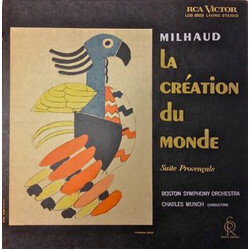 Darius Milhaud / Boston Symphony Orchestra / Charles Munch La Création Du Monde / Suite Provençale Vinyl LP USED