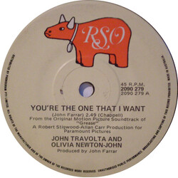 John Travolta / Olivia Newton-John You're The One That I Want USED VINYL 7INCH 45 RPM SINGLE