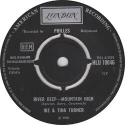 Ike & Tina Turner River Deep - Mountain High USED VINYL 7INCH 45 RPM SINGLE REPRESS