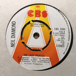 Neil Diamond The Last Picasso USED VINYL 7INCH 45 RPM PROMO STEREO MONO