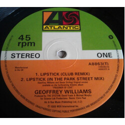 Geoffrey Williams Lipstick USED VINYL 12INCH 45 RPM