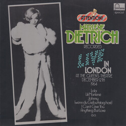 Marlene Dietrich Attention! Marlene Dietrich! Vinyl LP USED