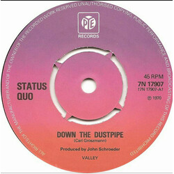 Status Quo Down The Dustpipe USED VINYL 7INCH 45 RPM SINGLE REPRESS