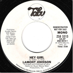 Lamont Johnson Hey Girl Vinyl 7" USED