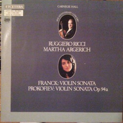 Ruggiero Ricci / Martha Argerich / César Franck / Sergei Prokofiev Violin Sonata / Violin Sonata Op 94a Vinyl LP USED