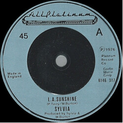 Sylvia Robinson L.A. Sunshine Vinyl 7" USED