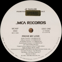J.T. Taylor Prove My Love Vinyl 12" USED