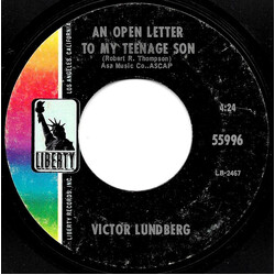 Victor Lundberg An Open Letter To My Teenage Son USED VINYL 7INCH 45 RPM SINGLE STYRENE