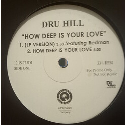 Dru Hill How Deep Is Your Love USED VINYL 12INCH 33 S RPM PROMO