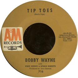 Bobby Wayne Tip Toes / Bobby's Boogie #1 USED VINYL 7INCH 45 RPM