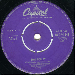Kingston Trio Tom Dooley Vinyl 7" USED