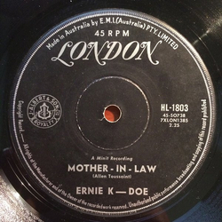 Ernie K-Doe Mother-In-Law / Wanted, 10,000. Dollars Reward Vinyl 7" USED