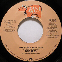 Bee Gees How Deep Is Your Love / Can't Keep A Good Man Down USED VINYL 7INCH 45 RPM SINGLE STYRENE STEREO