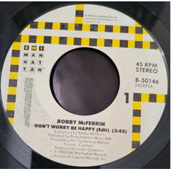 Bobby McFerrin Don't Worry, Be Happy USED VINYL 7INCH 45 RPM SINGLE STYRENE STEREO