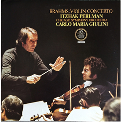 Johannes Brahms / Itzhak Perlman / Chicago Symphony Orchestra / Carlo Maria Giulini Violin Concerto Vinyl LP USED