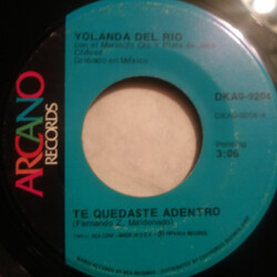 Yolanda Del Rio Te Quedaste Adentro / Que Te Vaya Bonito USED VINYL 7INCH 45 RPM SINGLE