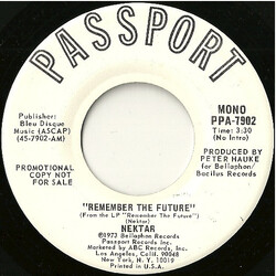 Nektar Remember The Future USED VINYL 7INCH 45 RPM PROMO
