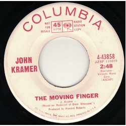 Jonathan Kramer (2) The Moving Finger Vinyl 7" USED