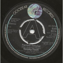 Spooky Tooth Fantasy Satisfier USED VINYL 7INCH 45 RPM SINGLE PROMO
