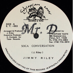 Jimmy Riley / Tarrus Riley Soca Conversation / Soca Mission USED VINYL 12INCH 45 RPM SINGLE