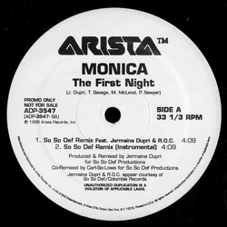 Monica The First Night USED VINYL 12INCH PROMO