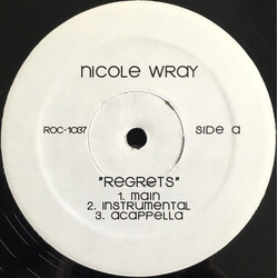 Nicole Wray / Jay-Z Regrets USED VINYL 12INCH PROMO