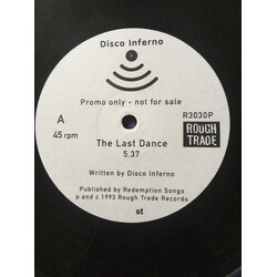 Disco Inferno The Last Dance USED VINYL 12INCH PROMO