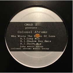 Omar-S / Colonel Abrams Who Wrote The Rules Of Love USED VINYL 12INCH 33 S RPM REPRESS