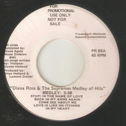 The Supremes Diana Ross & The Supremes Medley Of Hits Vinyl 7" USED