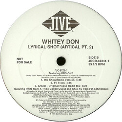 Whitey Don Lyrical Shot (Artical Pt. 2) USED VINYL 12INCH 33 S RPM PROMO