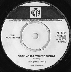 The Playthings Stop What You're Doing Vinyl 7" USED
