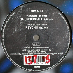 Killerbounce Psycho / Thunderball Vinyl 12" USED