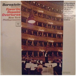 Leonard Bernstein / The New York Philharmonic Orchestra Bernstein Conducts Favorite Rossini Overtures Vinyl LP USED
