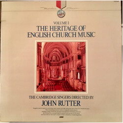The Cambridge Singers / John Rutter The Heritage Of English Church Music, Volume 1 Vinyl LP USED