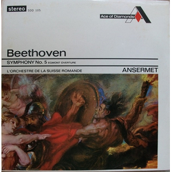 Ludwig van Beethoven / Ernest Ansermet / L'Orchestre De La Suisse Romande Symphony No. 5 / Egmont Overture Vinyl LP USED