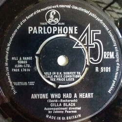 Cilla Black Anyone Who Had A Heart Vinyl 7" USED