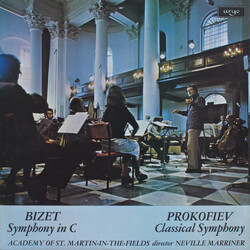 Georges Bizet / Sergei Prokofiev / The Academy Of St. Martin-in-the-Fields / Sir Neville Marriner Symphony In C / Classical Symphony Vinyl LP USED