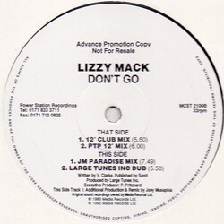 Lizzy Mack Don't Go VINYL 12" USED