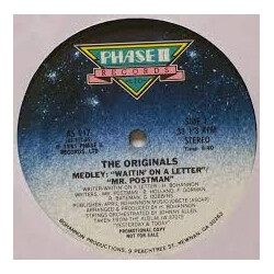 The Originals Medley: Waitin' On A Letter / Mr. Postman Vinyl 12" USED