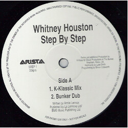 Whitney Houston Step By Step VINYL 12" USED