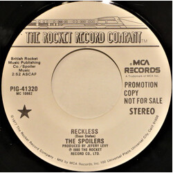 Spoilers (5) Reckless USED VINYL 7INCH 45 RPM PROMO STEREO