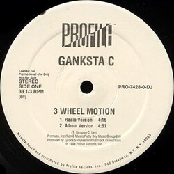 Ganksta C 3 Wheel Motion VINYL 12" USED