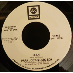 Papa Joe's Music Box Jean USED VINYL 7INCH 45 RPM SINGLE PROMO STEREO