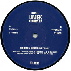 Umek Contra EP USED VINYL 12INCH 33 S RPM EP