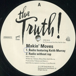Tha Truth! / Keith Murray Makin' Moves USED VINYL 12INCH 33 S RPM PROMO