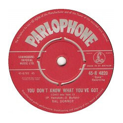 Ral Donner You Don't Know What You've Got (Until You Lose It) USED VINYL 7INCH 45 RPM SINGLE