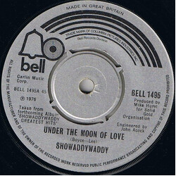 Showaddywaddy Under The Moon Of Love VINYL 7" USED