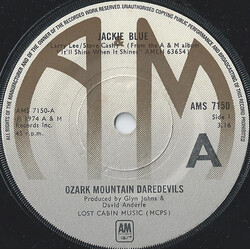 The Ozark Mountain Daredevils Jackie Blue USED VINYL 7INCH SINGLE 45 RPM