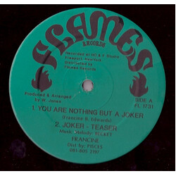 Singing Francine You Are Nothing But A Joker USED VINYL 12INCH 45 RPM