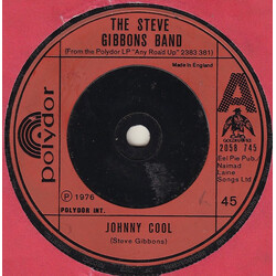 Steve Gibbons Band Johnny Cool USED VINYL 7INCH 45 RPM SINGLE